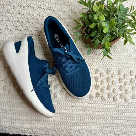 KIZIK Men's Size 8 Women's 10 Roamer Hands Free Knit Sneaker Shoes Tidepool Blue - Picture 9 of 16